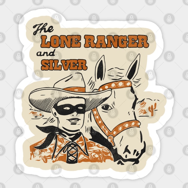 Lone Ranger Sticker by darklordpug